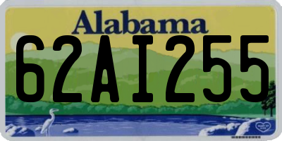 AL license plate 62AI255