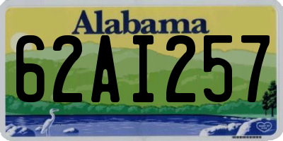 AL license plate 62AI257