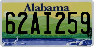 AL license plate 62AI259
