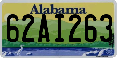 AL license plate 62AI263