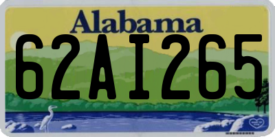 AL license plate 62AI265
