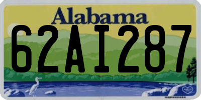 AL license plate 62AI287