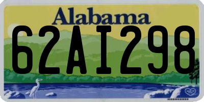 AL license plate 62AI298