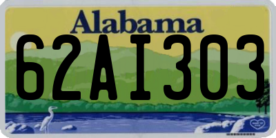 AL license plate 62AI303