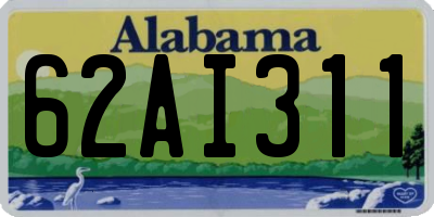 AL license plate 62AI311