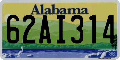 AL license plate 62AI314