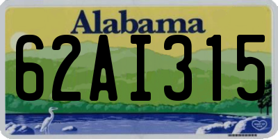 AL license plate 62AI315