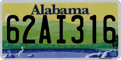 AL license plate 62AI316