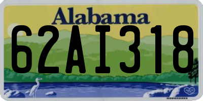 AL license plate 62AI318