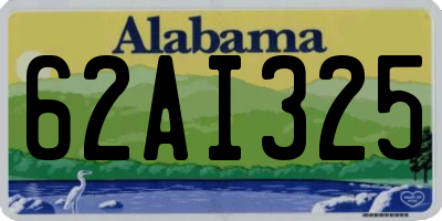 AL license plate 62AI325