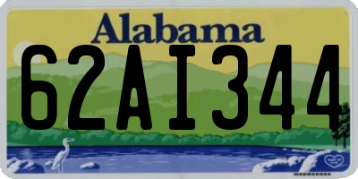 AL license plate 62AI344