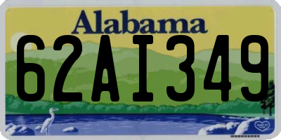 AL license plate 62AI349