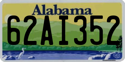 AL license plate 62AI352