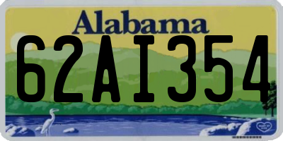 AL license plate 62AI354