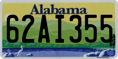AL license plate 62AI355