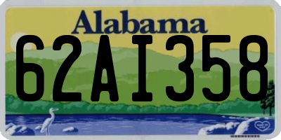 AL license plate 62AI358