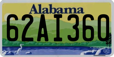 AL license plate 62AI360