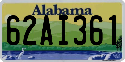AL license plate 62AI361