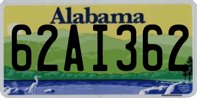 AL license plate 62AI362