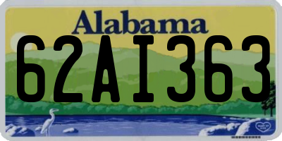 AL license plate 62AI363