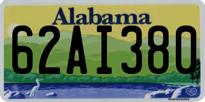 AL license plate 62AI380