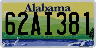 AL license plate 62AI381
