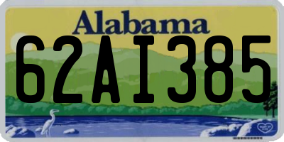 AL license plate 62AI385