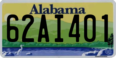 AL license plate 62AI401