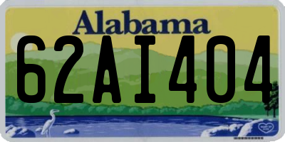 AL license plate 62AI404