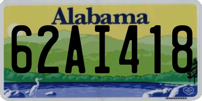AL license plate 62AI418