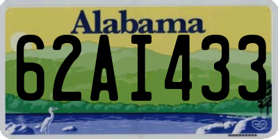 AL license plate 62AI433