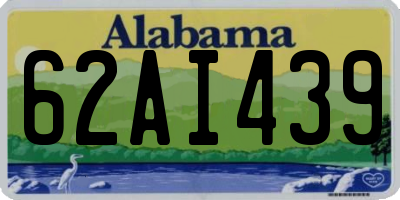 AL license plate 62AI439