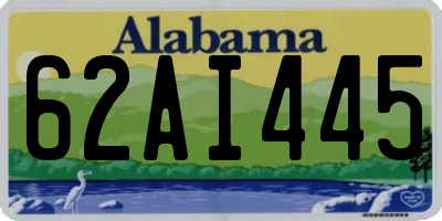 AL license plate 62AI445