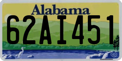 AL license plate 62AI451
