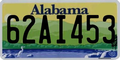 AL license plate 62AI453