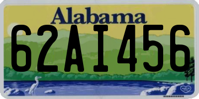 AL license plate 62AI456