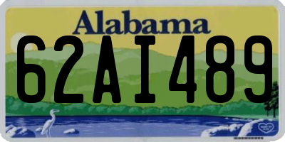AL license plate 62AI489