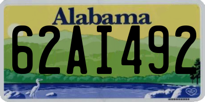 AL license plate 62AI492
