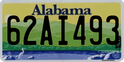 AL license plate 62AI493