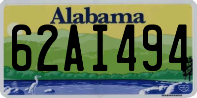 AL license plate 62AI494