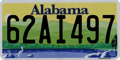 AL license plate 62AI497