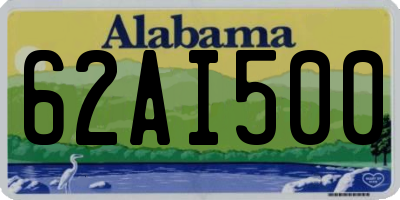 AL license plate 62AI500