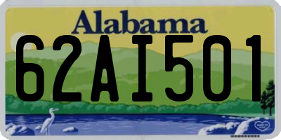 AL license plate 62AI501