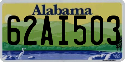 AL license plate 62AI503