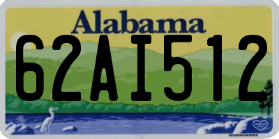 AL license plate 62AI512