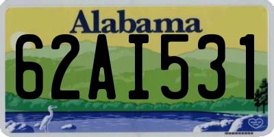 AL license plate 62AI531