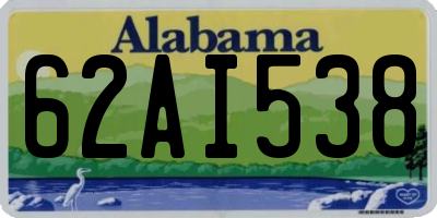 AL license plate 62AI538