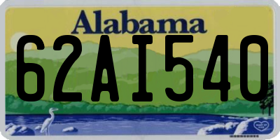 AL license plate 62AI540