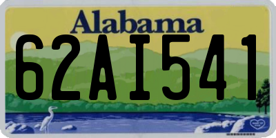 AL license plate 62AI541