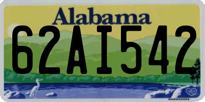 AL license plate 62AI542